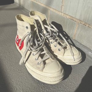 Comme des Garçons PLAY x Converse Peek-A-Boo High-Top Sneakers